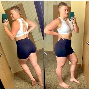 NWOT Black high waisted compact / compression spandex